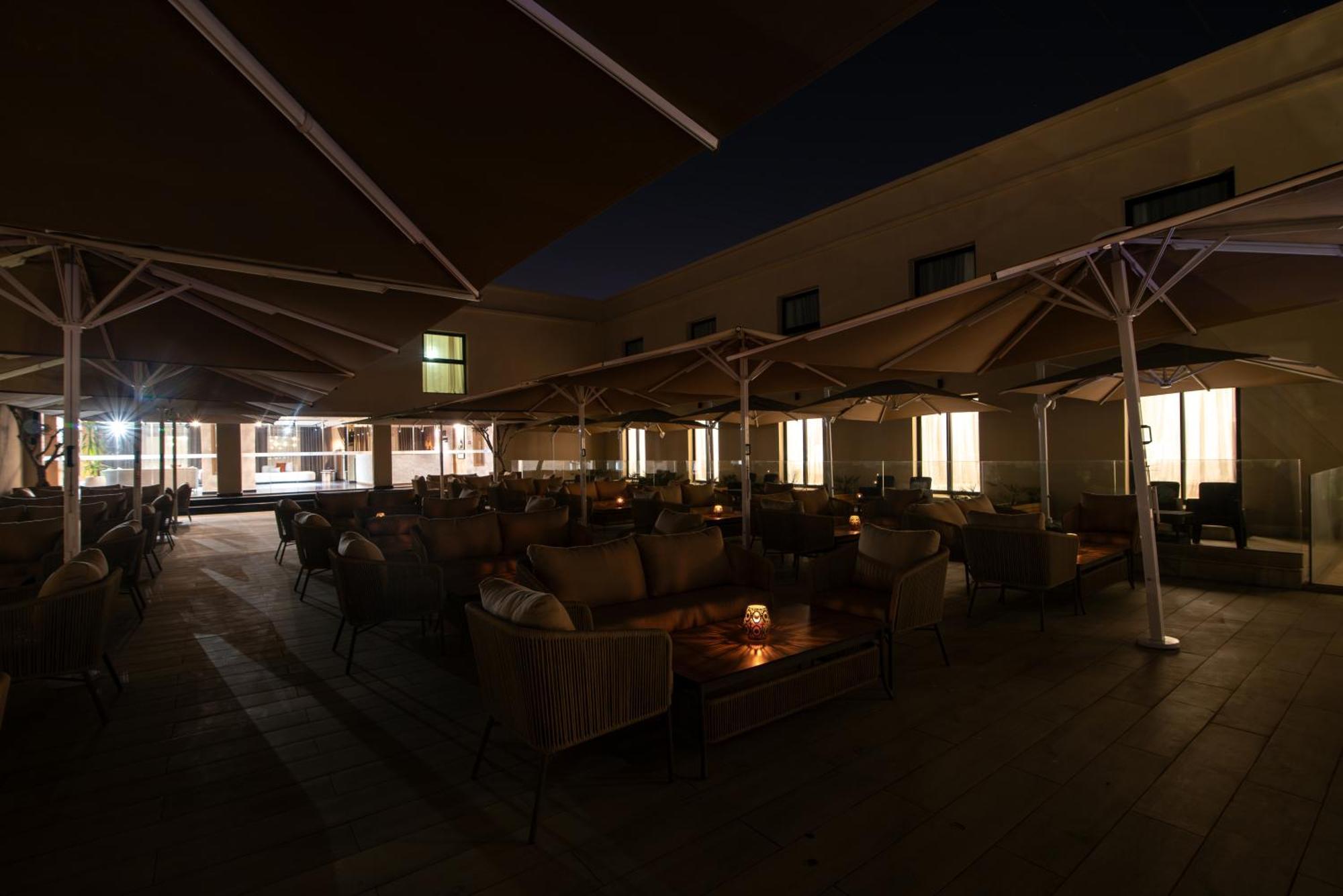 Dominium Palace Agadir Exteriör bild The terrace of the restaurant